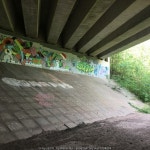 Graffiti, M4 Motorway, Rhymney River... © Walter Ryl :: Geograph Britain and Ireland Graffiti, M4 Motorway, Rhymney River...... 