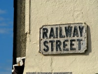 Sign, Railway Street, Donaghadee © Rossographer :: Geograph Britain and Ireland Sign, Railway Street, Donaghadee &copy; Rossographer