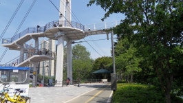 춘천사이로출렁다리 - 걸으면 둘레길 - 산이나우리나 춘천사이로출렁다리