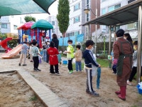 증안초등학교 병설유치원 천연염색 체험 - 유치원 체험, 수업 - 자연염색 반딧불이 증안초등학교 병설유치원 천연염색 체험