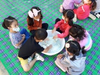 오창 각리초등학교 병설유치원 천연염색 체험 - 유치원 체험, 수업 - 자연염색 반딧불이 오창 각리초등학교 병설유치원 천연염색 체험