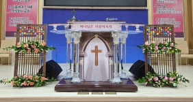 2026.2월 두번째주일 성전꽃꽂이...포항중섬로교회 - ♡성전꽃꽂이 2♡ - 푸른초장으로... 2026.2월 두번째주일 성전꽃꽂이...포항중섬로교회