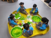 [펀아트🧟♂️ ] 초록몬스터 - * 오로라(3세) - 별아이유치원/ 별을그리는아이어린이집 [펀아트🧟‍♂️ ] 초록몬스터