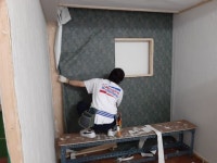 도배기능사 ㅡ실크 - 도배실습 - 창원타일도배방수학원 도배기능사 ㅡ실크