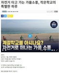 작은학교 자전거 타고 가을소풍 - ◈자전거교통문화정보 - 녹색자전거봉사단연합 작은학교 자전거 타고 가을소풍