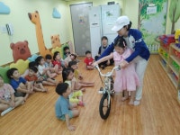 강북구립솔로몬어린이집(8월12일) - ◈ 유치원어린이집대상 자전거안전교육(강북구청) - 녹색자전거봉사단연합 강북구립솔로몬어린이집(8월12일)