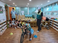 2023.8.09 구립율곡어린이 - ◈ 유치원어린이집대상 자전거안전교육(강북구청) - 녹색자전거봉사단연합 2023.8.09 구립율곡어린이