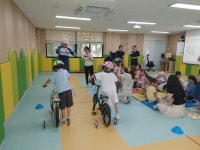 수송초병설유치원(8월26일) - ◈ 유치원어린이집대상 자전거안전교육(강북구청) - 녹색자전거봉사단연합 수송초병설유치원(8월26일)