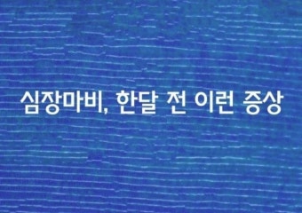 [심장마비, 한달 전에 이런 증상이…] - 자유 게시방 - 수림결혼정보 www.zzakk.com [심장마비, 한달 전에 이런 증상이…]