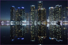 해운대 야경 (반영) - 풍경갤러리 - 들꽃사랑* 해운대 야경 (반영)