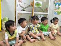 오감놀이 수박🍉🍉 - ············ 예쁜새싹(만1세) - 사랑속에서 꿈을 키우는 세계로교회 부설 제일어린이집 오감놀이 수박🍉🍉