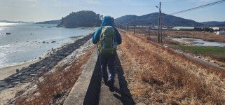 남파랑길 제41차 원등마을회관(79코스)~상발마을~죽청배수갑문~정남진전망대~ 회진시외버스터미널까지 걷기(1-1) - ┌ 남파랑길 걷기 - 한국의... 