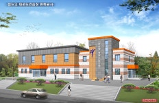 첨단고 태권도 연습장 - 건축투시도 - 아름건축디자인 첨단고 태권도 연습장
