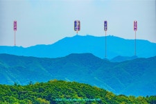 오독산 등산로 전경-②(오독산 정상 및 오독산에서 바라본 주변지역... 삼성산 기암괴석 및 100대 명산 안내(산정상 조망) 오독산 등산로 전경-②... 