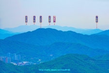 오독산 등산로 전경-②(오독산 정상 및 오독산에서 바라본 주변지역... 삼성산 기암괴석 및 100대 명산 안내(산정상 조망) 오독산 등산로 전경-②... 