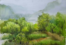 남양주 외방리에서 - 고 문 김 정 효 - 한국토요화가회 남양주 외방리에서