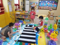 쌓기, 역할 ㅡ 횡단보도 건너기 - 달님반 - 삼천포 큰별어린이집 쌓기, 역할 ㅡ 횡단보도 건너기