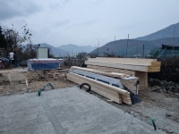 양산원동 2일차 1차자재 반입 etc - 양산 원동 22 - (주)나무집사랑 양산원동 2일차 1차자재 반입 etc
