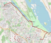 한강자전거길 (미사역4번출구-하남검단산역) - 둘레길 GPS Track - GPS 월드 한강자전거길 (미사역4번출구-하남검단산역)