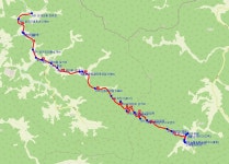 경기둘레길 25-2코스 가평은혜마을-양평 산음자연휴양림 - 둘레길 GPS Track - GPS 월드 경기둘레길 25-2코스 가평은혜마을-양평... 