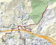 한남정맥 용인지역 03구간 롯데에코입구정류장-호수마을 정류장 - 둘레길 GPS Track - GPS 월드 한남정맥 용인지역 03구간... 