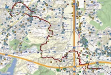 한남정맥 용인지역01 풍산(아)삼거리-새천년 신릉초등학교 - 둘레길 GPS Track - GPS 월드 한남정맥 용인지역01 풍산(아)삼거리-새천년... 