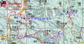 김천 태봉(265.0m)-궁을산(365.7m)-사건점산(396.0m)-천왕봉(465.2m)-사발봉(577.0m) - 산행후기 - 신암산악회 김천 태봉(265.0m)... 