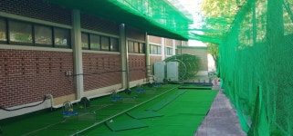평촌경영고등학교 골프연습장 6타석 설치공사 했습니다. - 테니스장, 운동장 공사,학교공사 - 비트로 안양점 동호스포츠 031-476-0250... 