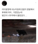 너무 까매서 안보이는 김밥 도둑.twt - 악플달면 쩌리쩌려버려 - ＊여성시대＊ 차분한 20대들의 알흠다운 공간 너무 까매서 안보이는 김밥... 