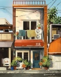 집과 가게들🏠.jpg - 악플달면 쩌리쩌려버려 - ＊여성시대＊ 차분한... 작가가 구글 스트리트 뷰를 보고 가상으로 그린 일본 집과 가게들🏠.jpg