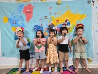 👨🏫7월 키자니아 체험 - 기상캐스터🌬☂️☁️☃️☀️ - 만3세해누리반 - 행복한 한들어린이집 👨‍🏫7월 키자니아 체험... 