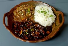 짜장 잡채밥 입니다 - 행복밥상＆요리조리 - 친환경농산물을 사랑하는 사람들 짜장 잡채밥 입니다