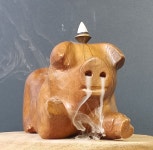 [침향대](목침베게 겸용) 선지네 돼지 선돈 - ***부엉바위와 봉선지(향대전) - 갈묵한국화 & 신농예술 [침향대](목침베게 겸용) 선지네 돼지 선돈