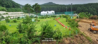 용평파크골프장 확장공사. - 평창군 파크골프협회 - 강원도파크골프협회 용평파크골프장 확장공사.