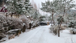 눈덮힌 금동산야롤 보니 조금은 시원해 지는 느낌입니다~~^^ - 캠핑후기 - 금동산야 금동산야