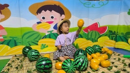 오감버스 ~여러 나라에서 온 참외와 수박 - 초록별반 (바깥.특별활동) - ☆~별수아 어린이집~☆ 오감버스 ~여러 나라에서 온 참외와 수박