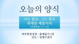 1월 17일 오늘의 양식 - ┿ 매 일 가 정 예 배 ┿ - 신도제일교회 1월 17일 오늘의 양식