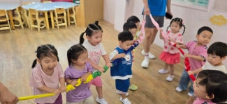 체육시간ㅡ코퍼밴드& 라텍스밴드 - ☺4세 새싹1반☺ - 행복엔젤유치원 엔젤어린이집 체육시간ㅡ코퍼밴드& 라텍스밴드