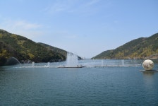 옥연지 분수 - 누구나 사진방 - 영양군 대구 개인택시 향우회 옥연지 분수