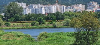 대구 금호강 둑길(3)(안심체육공원~하양교) - 아름다운 둘레길 - 강과 산과 길과 시(강,산,도,시) 대구 금호강 둑길(3)(안심체육공원~하양교)