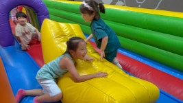 (🪢줄넘기수업) 🛝에어바운스&긴 줄넘기 - 지혜반(7세) - 현풍아이세상어린이집 (🪢줄넘기수업) 🛝에어바운스&긴 줄넘기