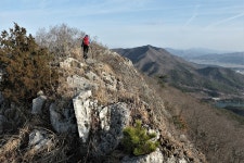 화원지맥 1구간(첨봉/화원지맥 분기점=＞금강산=＞송호리 버스정류장) - ●윤종국(부뜰이)+박점화(천왕봉) 168 지맥 대종주기... 