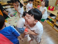 7월3주 체육시간~ - 특강(영어,체육,창의로봇,웅변,골프,발레) - 사랑의열매어린이집 7월3주 체육시간~