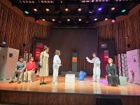 2025년 8월30, 31 소리울도서관 공연 리허설 ＜안락한 유품정리사＞ - 공연 photo - 극단됴화 2025년 8월30, 31 소리울도서관 공연 리허설... 