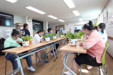 in 마음 : 장애인 정서돌봄 원예교실 - 서대구주간보호센터 7월 29일 - 원예 in 마음 : 장애인 정서 돌봄 원예교실 6회차(스킨답서스 만들기)