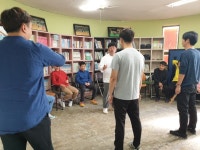 유대수 관장님과 함께하는 신명나는 난타수업 ~ - 평생교육 - 장애인샘골야학교 유대수 관장님과 함께하는 신명나는 난타수업 ~