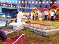 제주 산수휴 글램핑 리조트에서 물놀이도 했지요 - 제주도숙소 - [제주선일] 제주도 여행 관광 여행코스 숙소 정보 가득 카페 제주 산수휴 글램핑... 