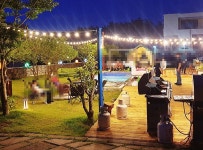 제주 산수휴 글램핑 리조트에서 물놀이도 했지요 - 제주도숙소 - [제주선일] 제주도 여행 관광 여행코스 숙소 정보 가득 카페 제주 산수휴 글램핑... 