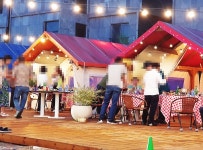 제주 산수휴 글램핑 리조트에서 물놀이도 했지요 - 제주도숙소 - [제주선일] 제주도 여행 관광 여행코스 숙소 정보 가득 카페 제주 산수휴 글램핑... 