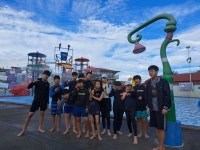 12월 23일 주말 활동 수영장 - 23년 겨울 캠프 사진(20기) - MJS(미주샘) 어학원_필리핀 영어캠프, 어학연수 12월 23일 주말 활동 수영장